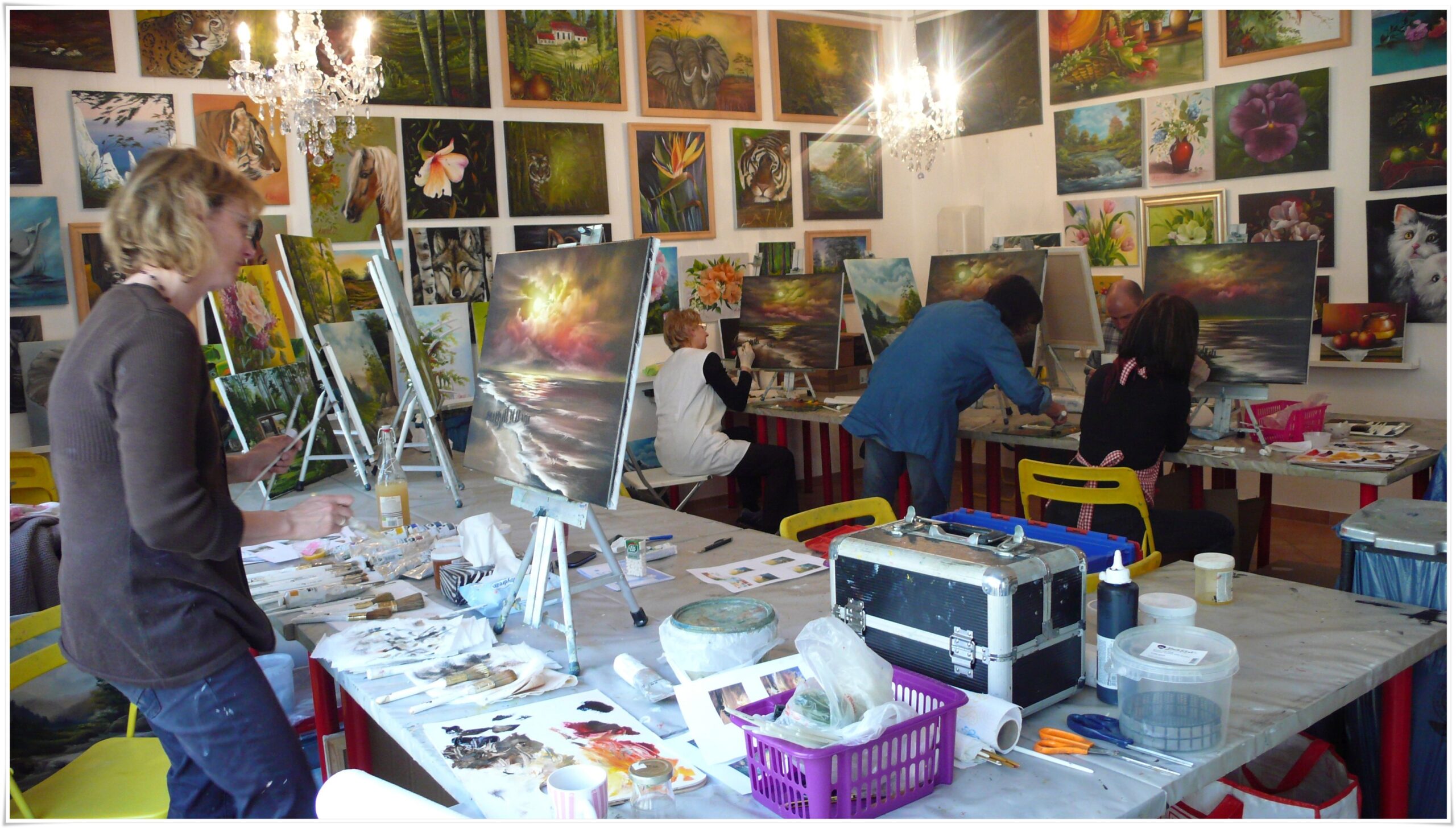 Ölmalerei im Stil von Bob Ross ® Atelier Weile in Berlin-Oberschöneweide