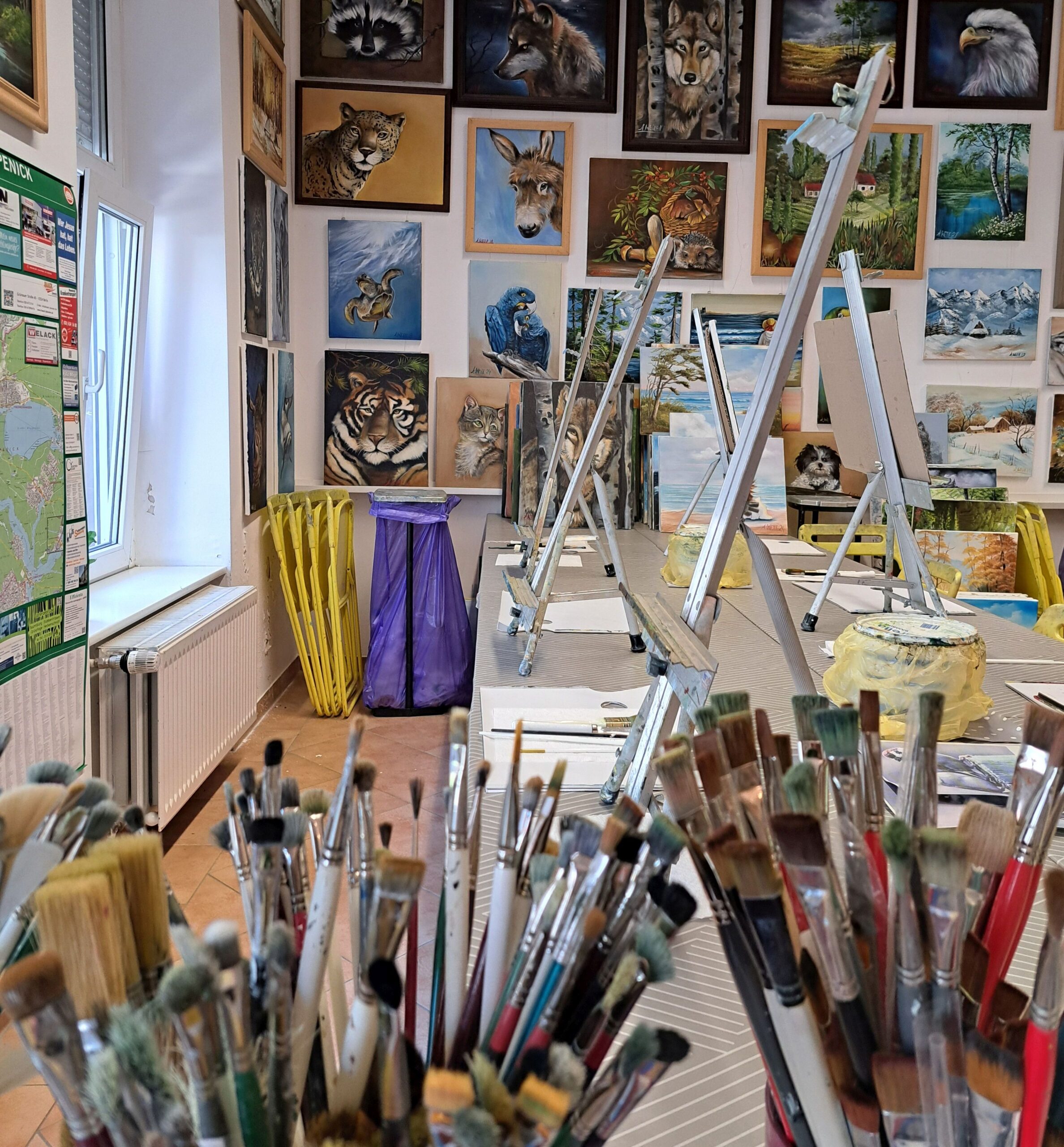 Ölmalerei im Stil von Bob Ross ® Atelier Weile in Berlin-Oberschöneweide